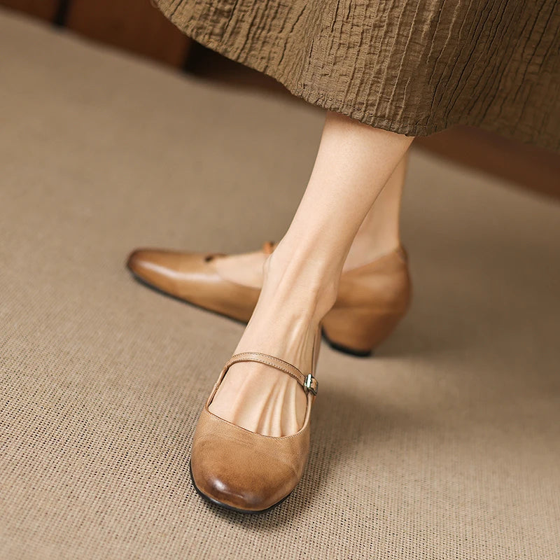 Maria Genuine Leather Heels