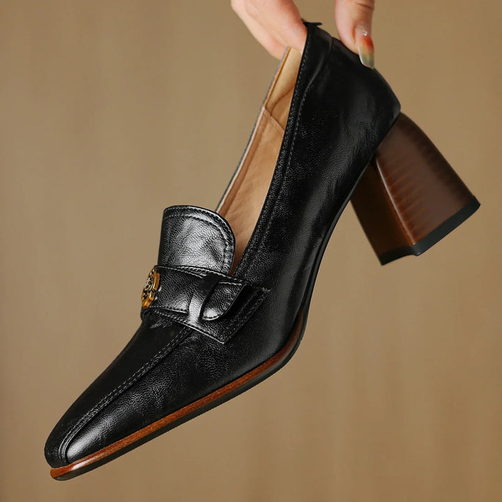 Lucia Genuine Leather Heels