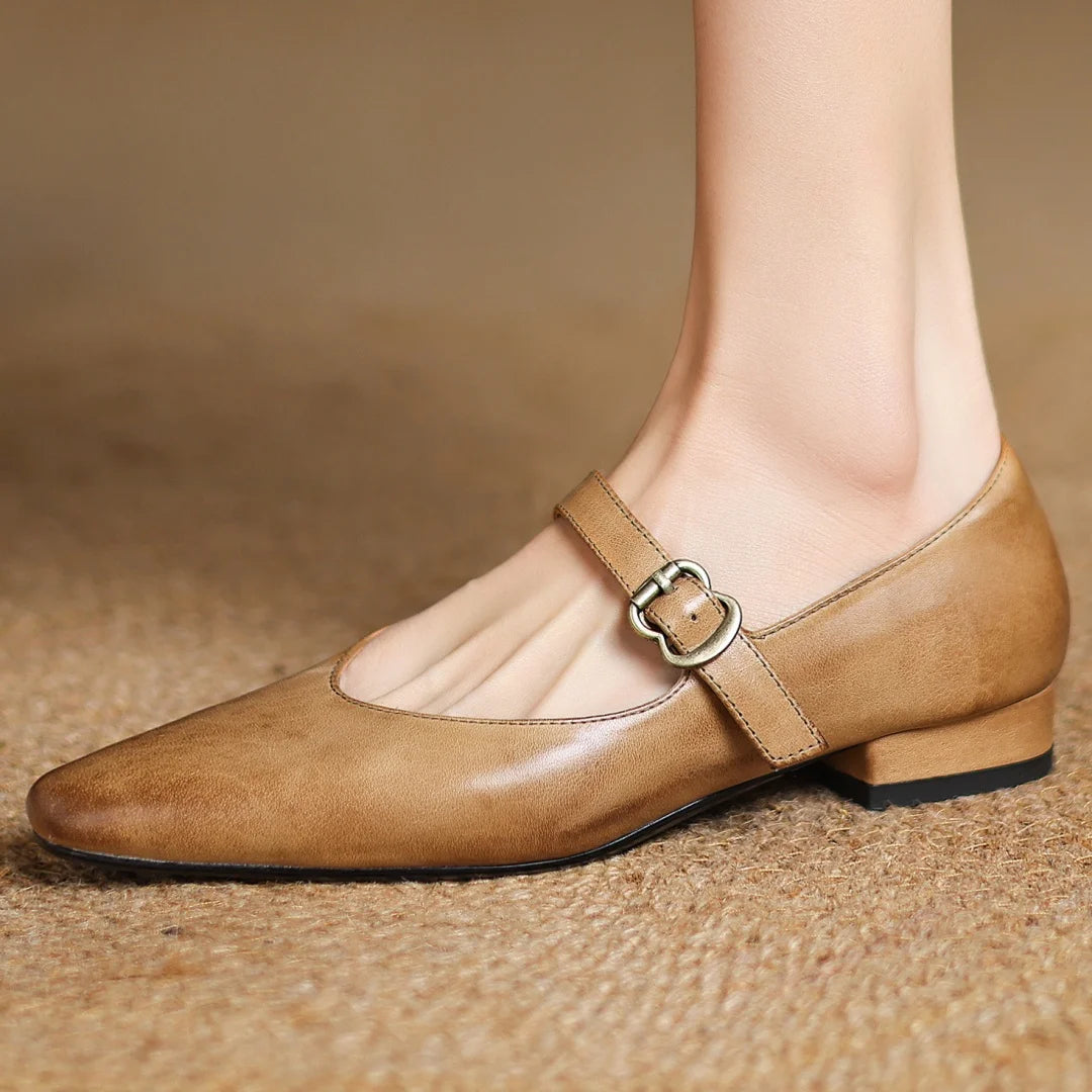 Nessa Genuine Leather Heels