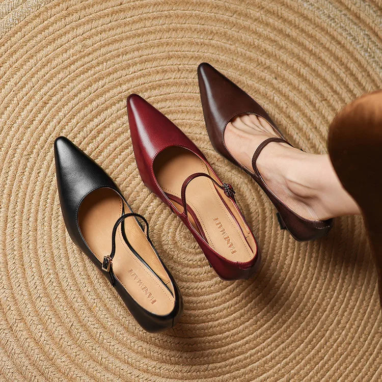 Dana Genuine Leather Heels