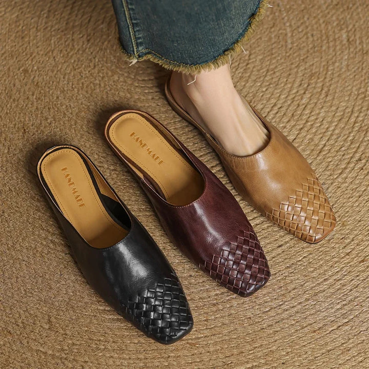 Camille Genuine Leather Mules