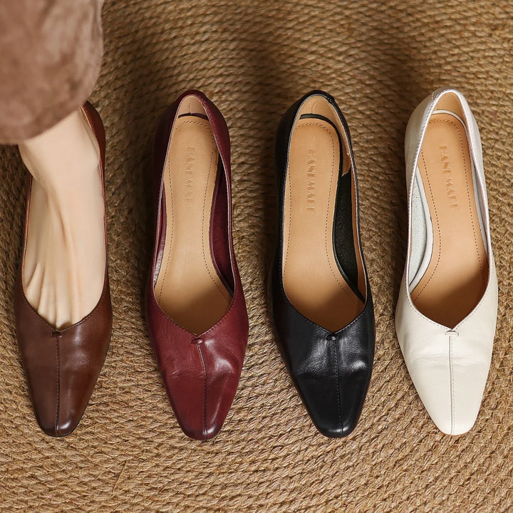 Evelyn Genuine Leather Heels