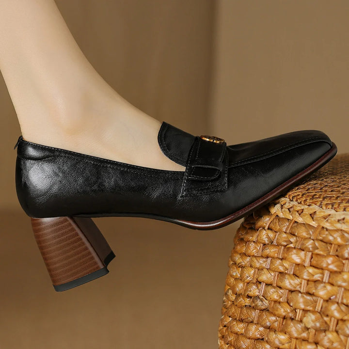 Lucia Genuine Leather Heels