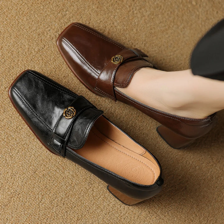Lucia Genuine Leather Heels