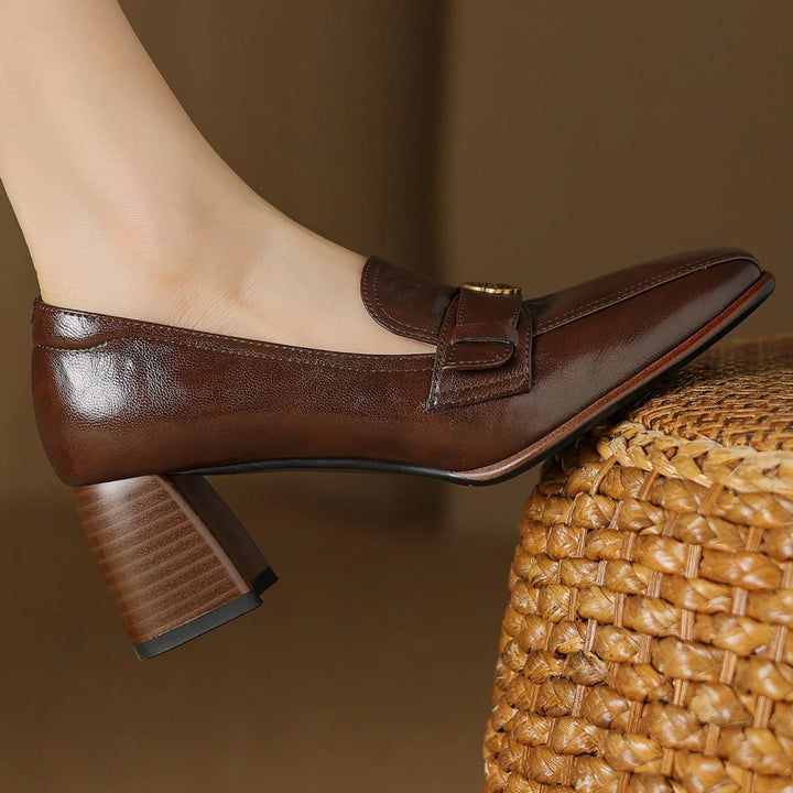 Lucia Genuine Leather Heels