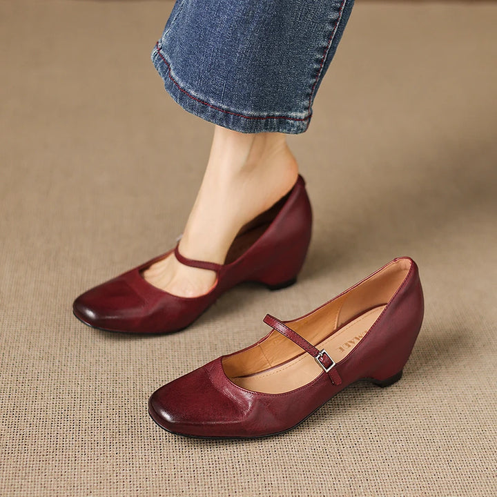 Maria Genuine Leather Heels