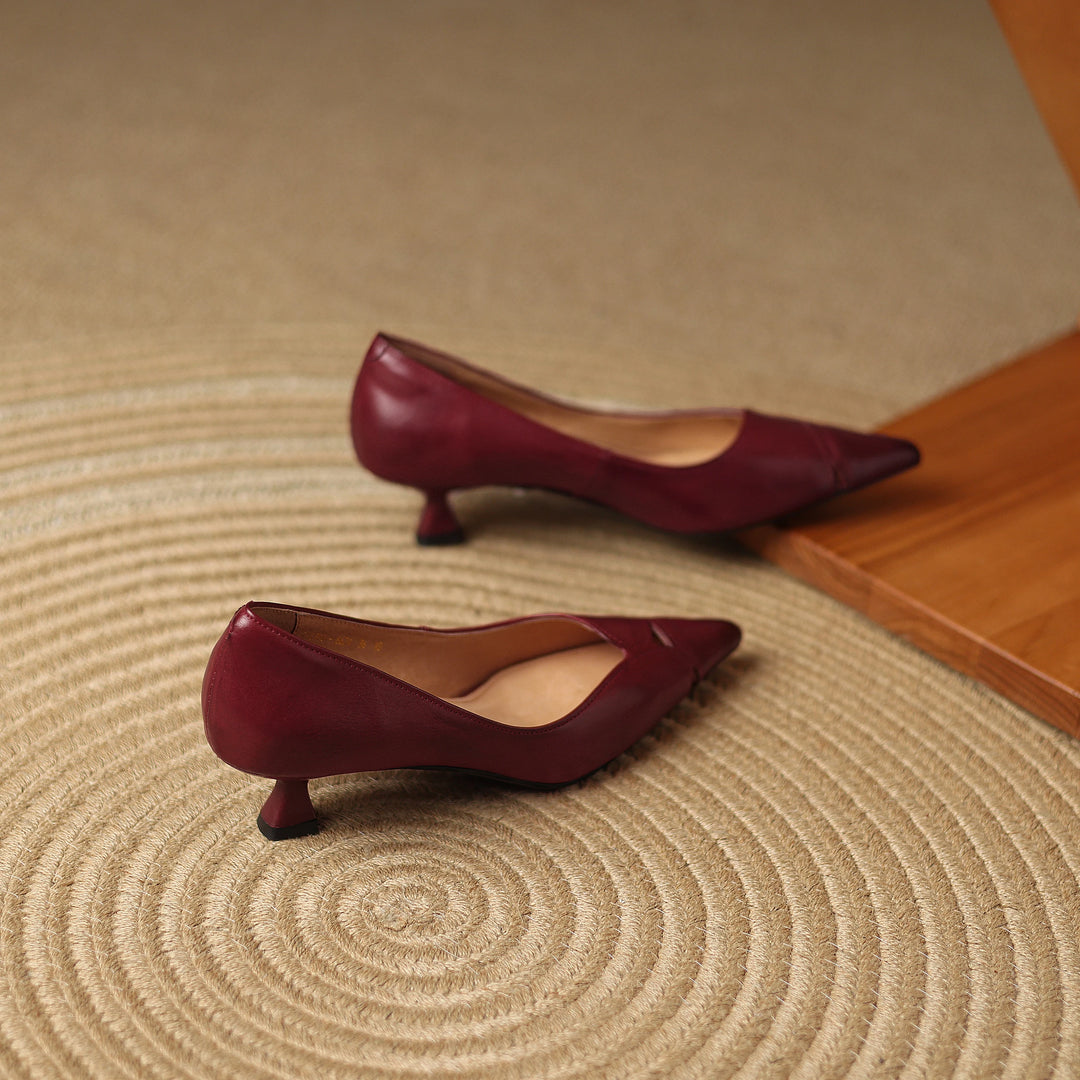 Maya Genuine Leather Heels