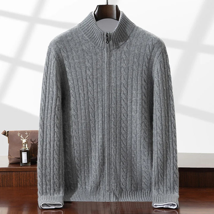 Graham Cashmere Zip Sweater