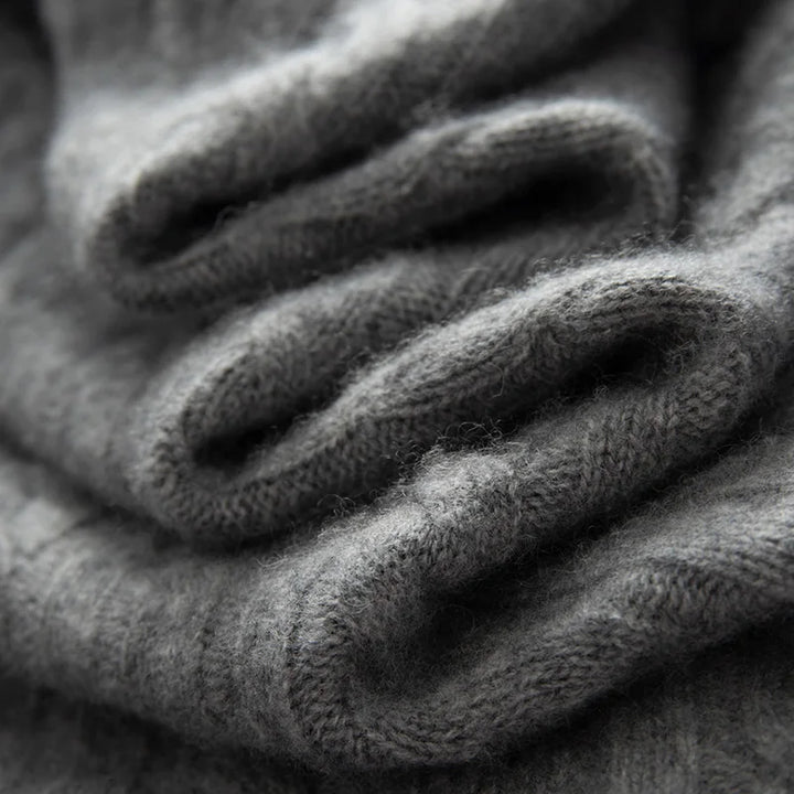 Graham Cashmere Zip Sweater