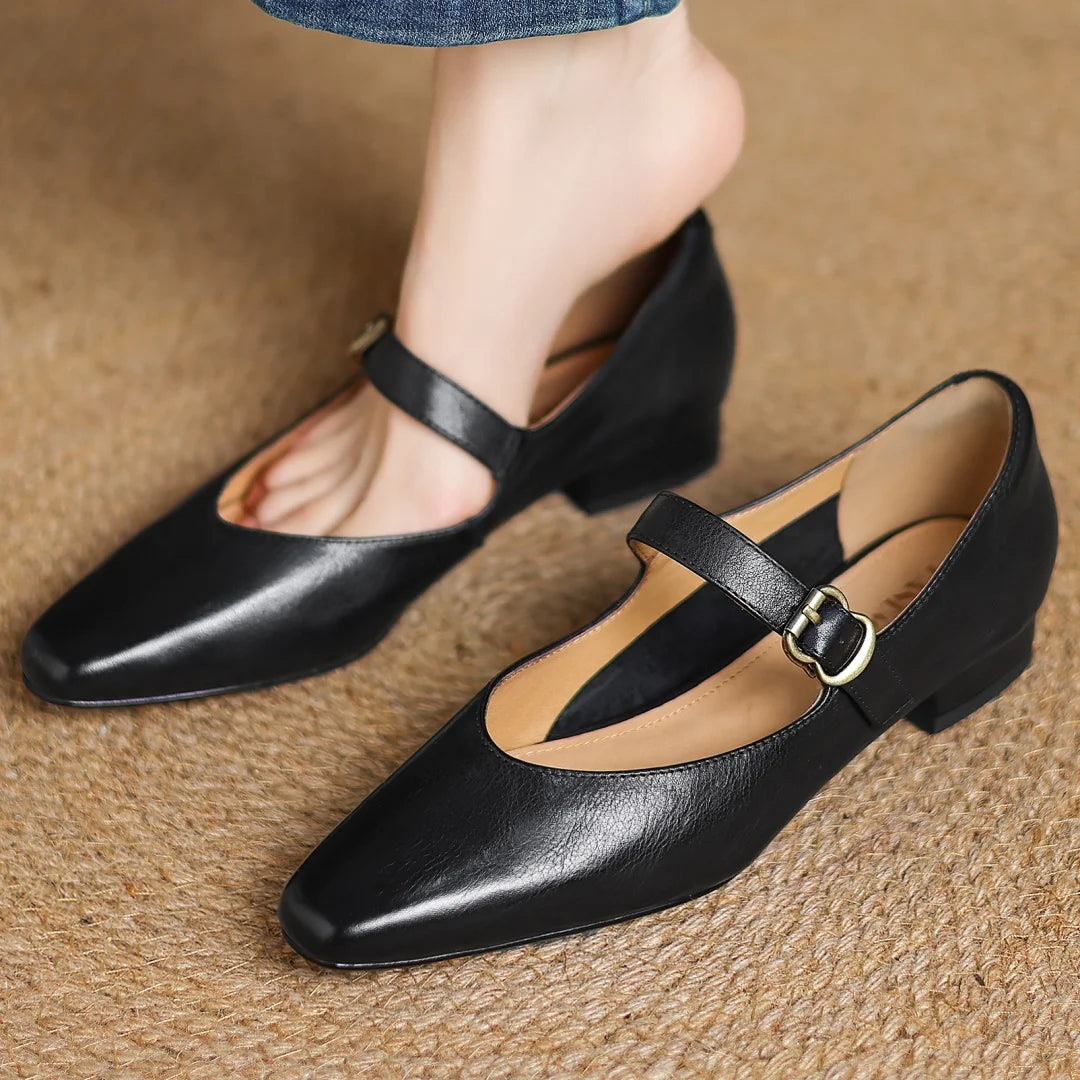 Nessa Genuine Leather Heels