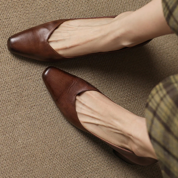 Renee Genuine Leather Heels