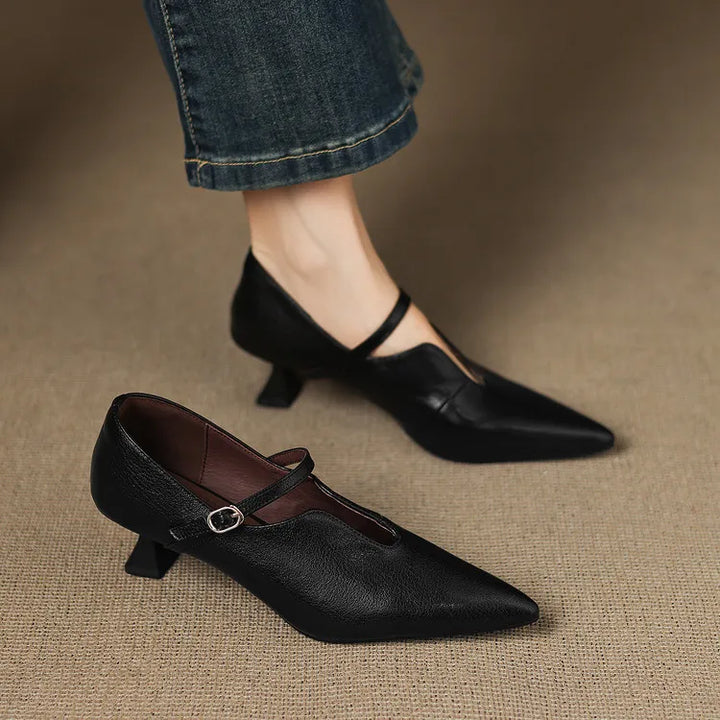 Nyla Genuine Leather Heels