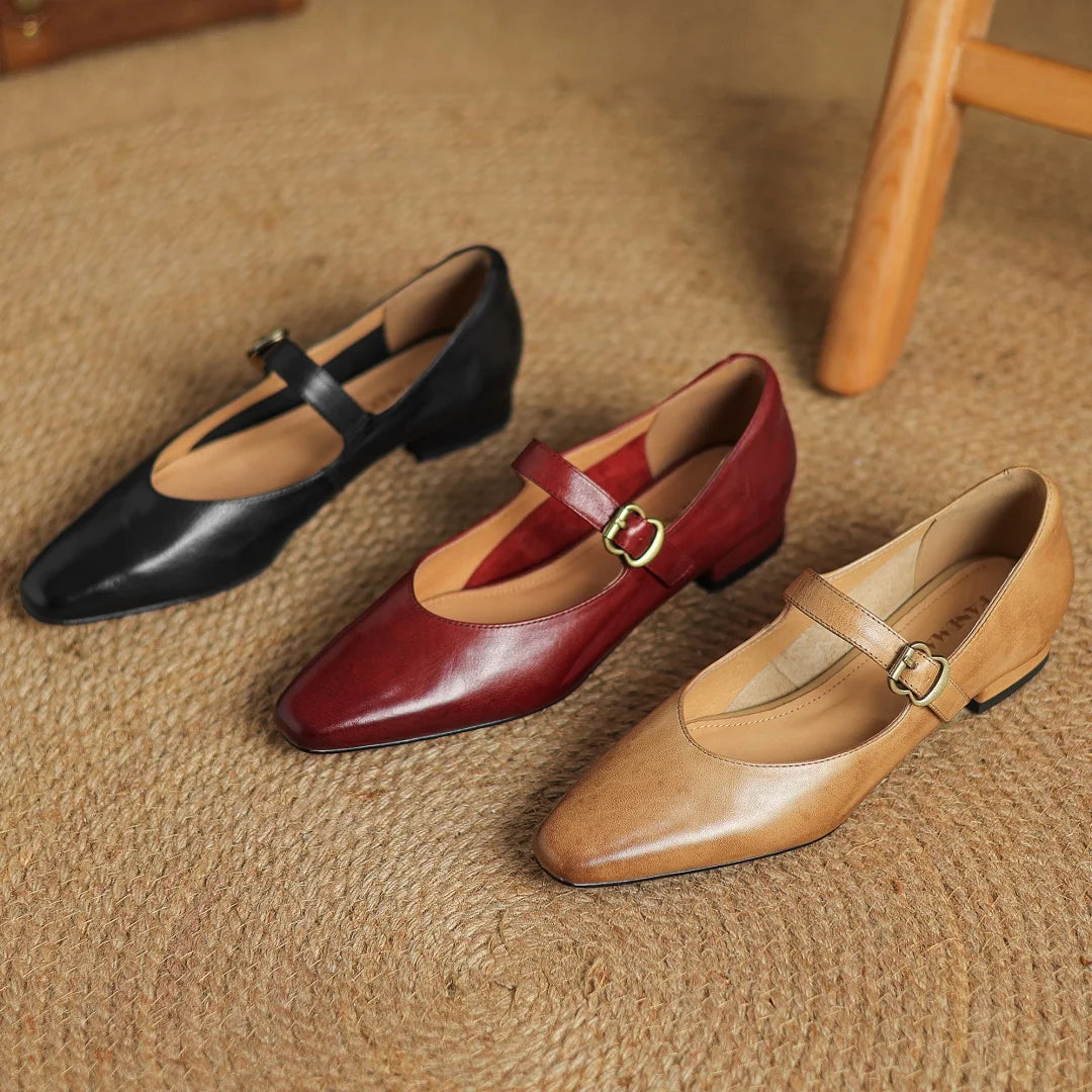 Nessa Genuine Leather Heels