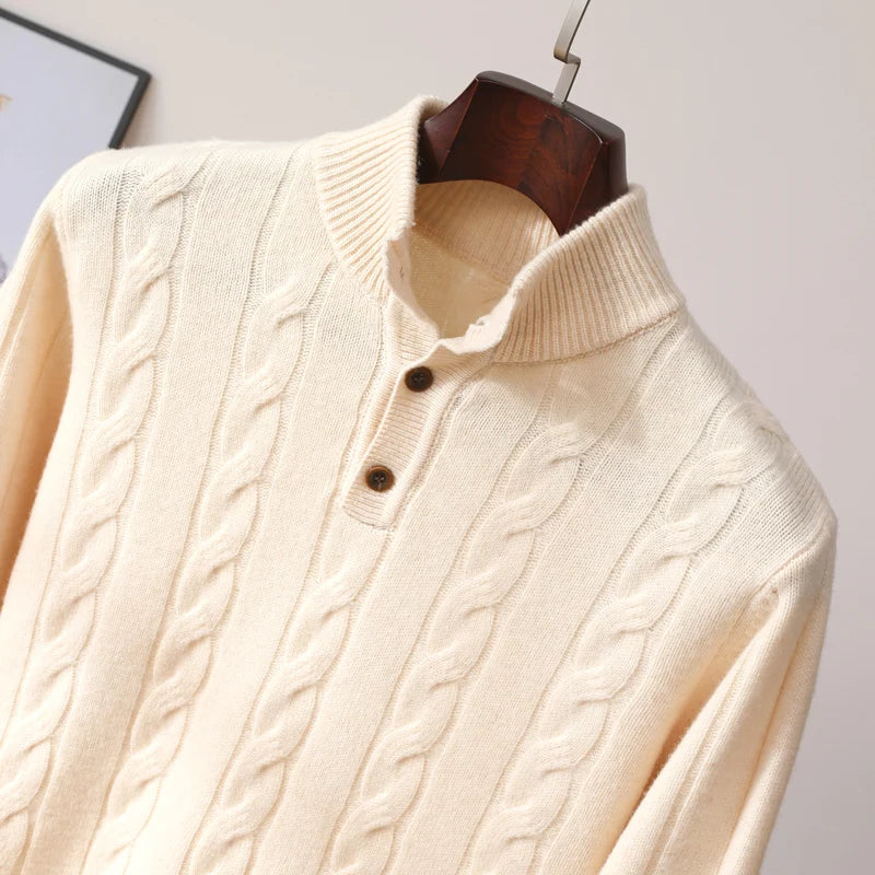 Alden Merino Button Sweater
