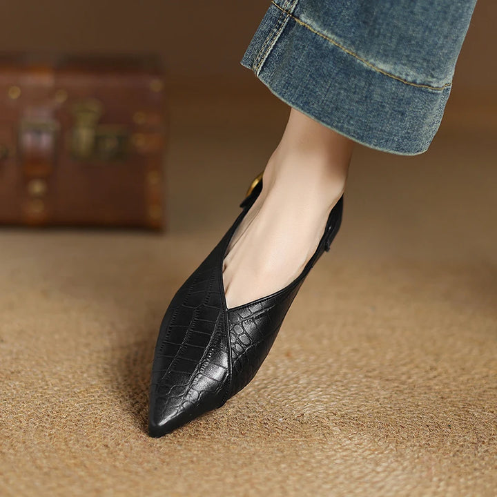 Naomi Genuine Leather Flats