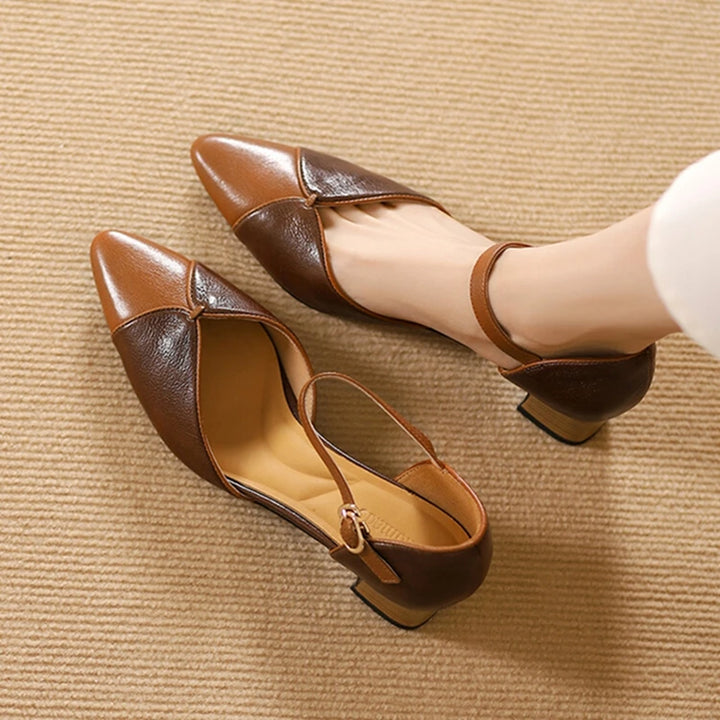Elena Genuine Leather Heels
