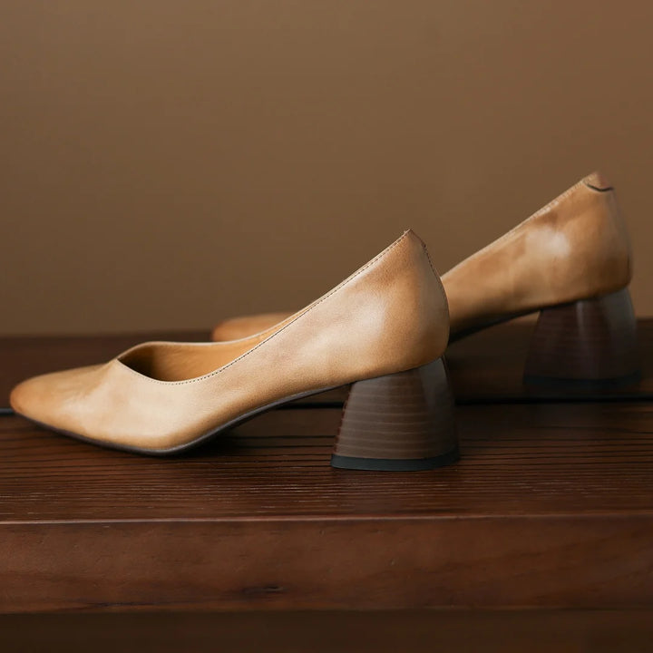 Renee Genuine Leather Heels