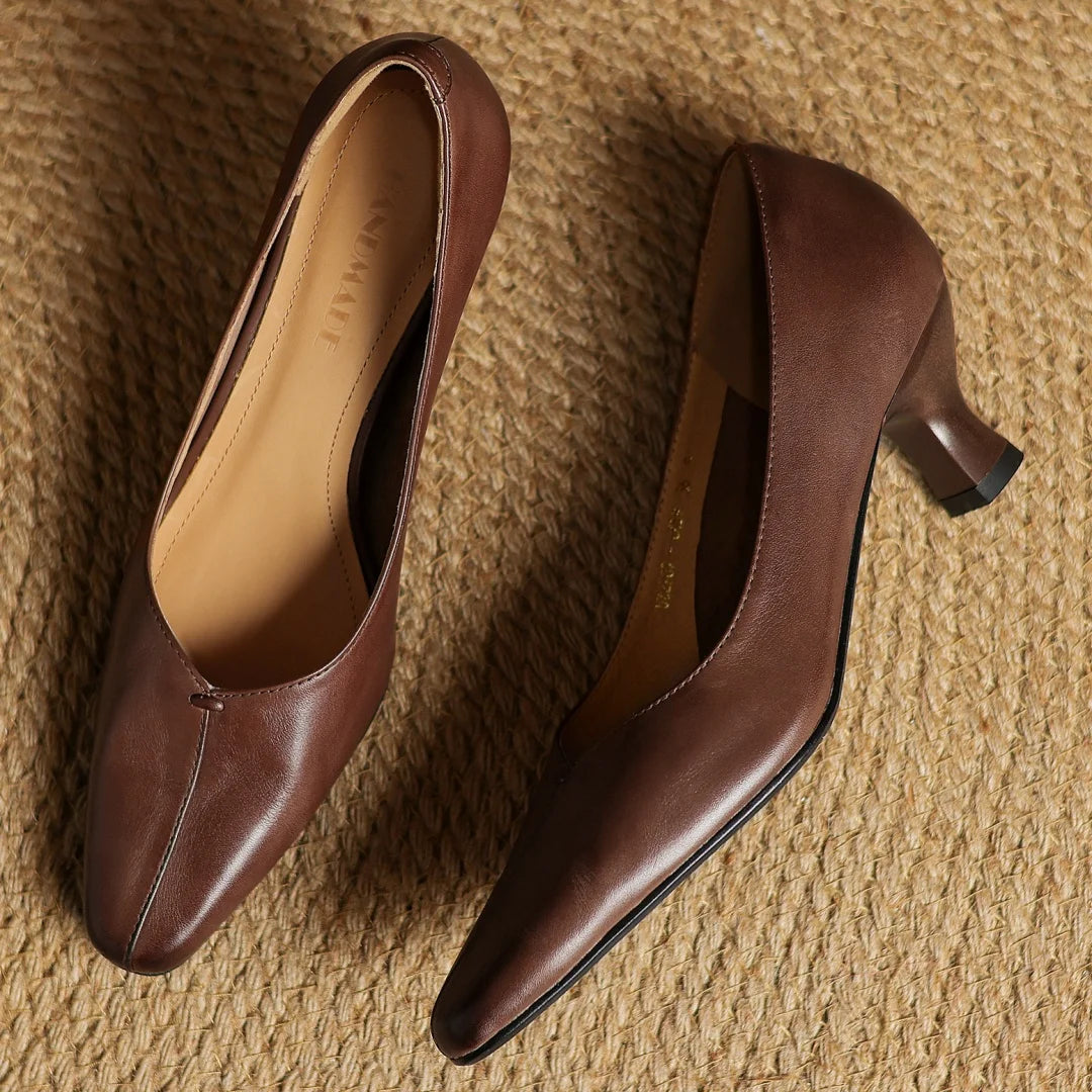 Evelyn Genuine Leather Heels