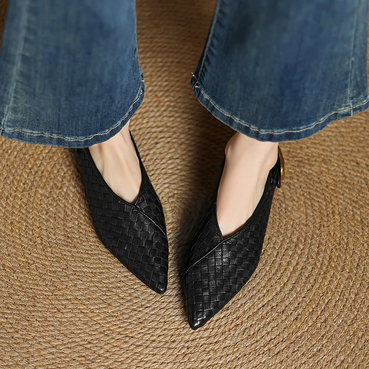 Naomi Genuine Leather Flats