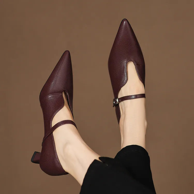 Nyla Genuine Leather Heels
