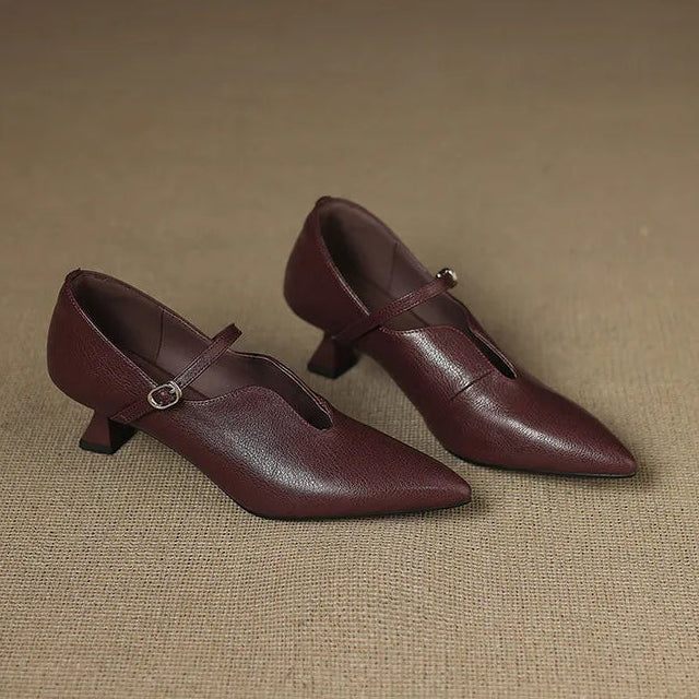 Nyla Genuine Leather Heels
