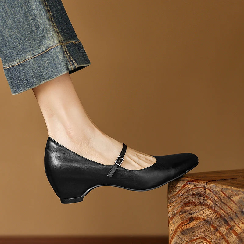 Maria Genuine Leather Heels