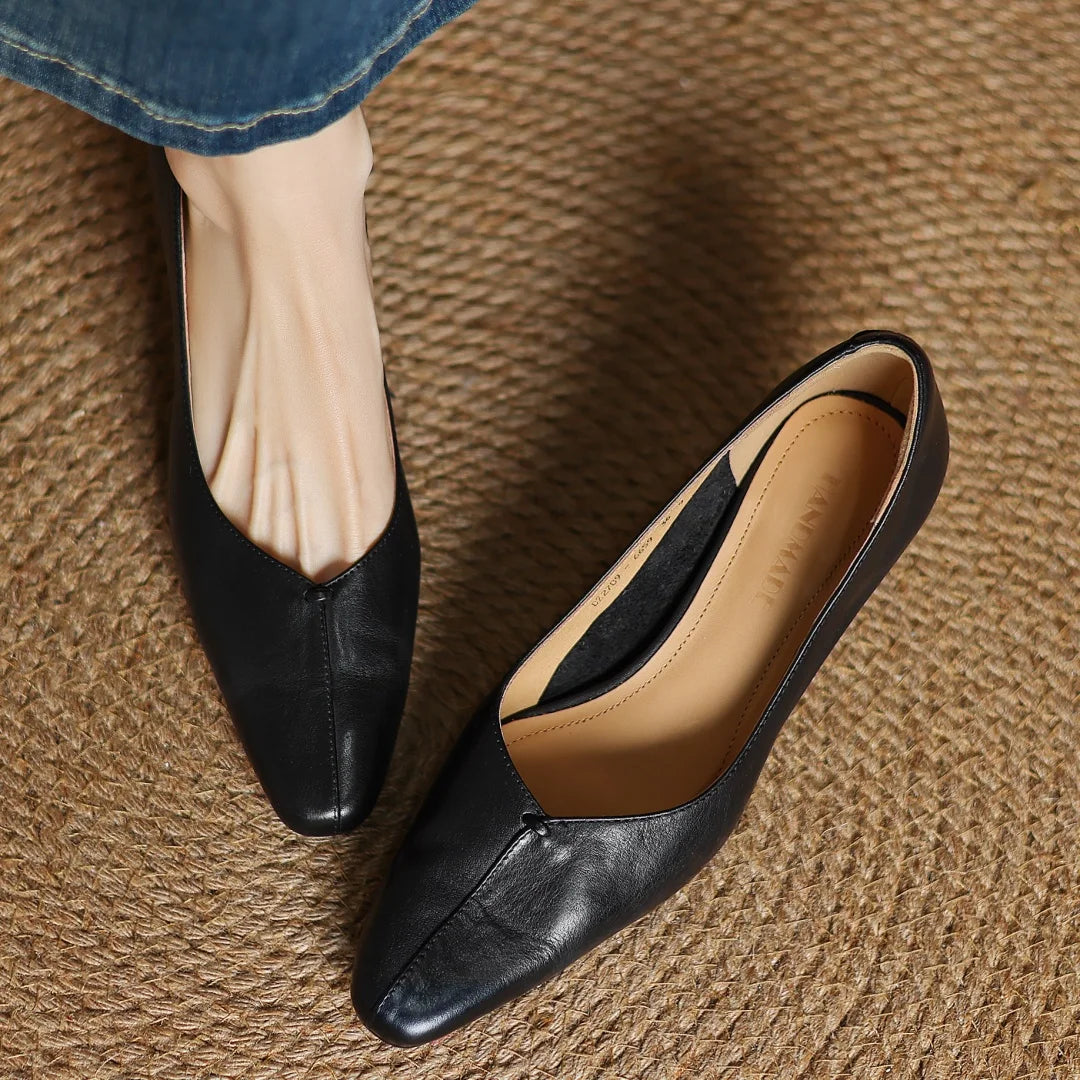 Evelyn Genuine Leather Heels