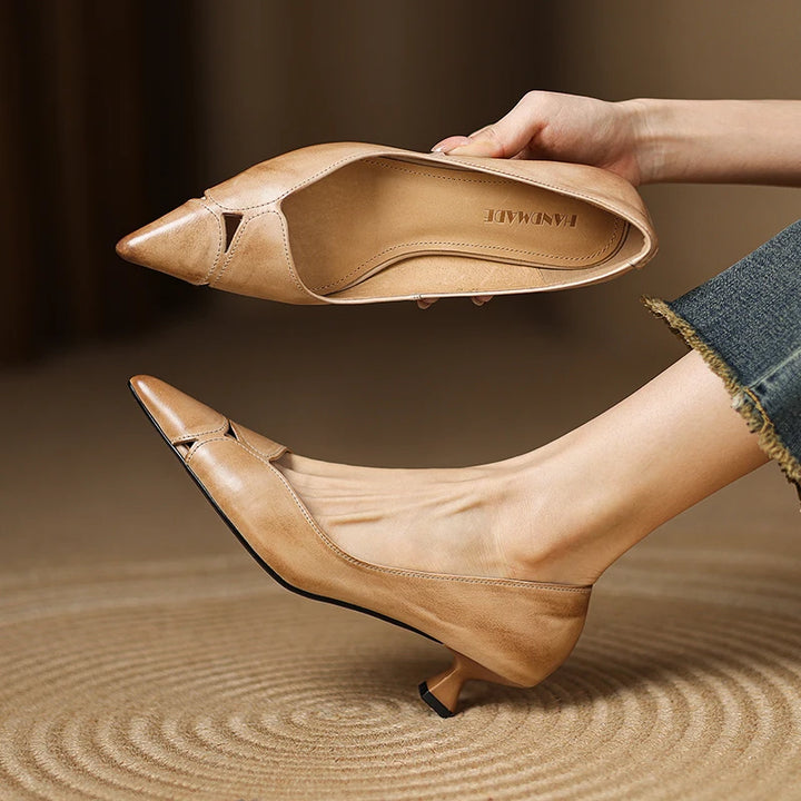 Maya Genuine Leather Heels