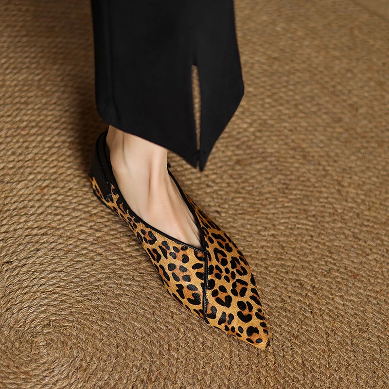 Naomi Genuine Leather Flats