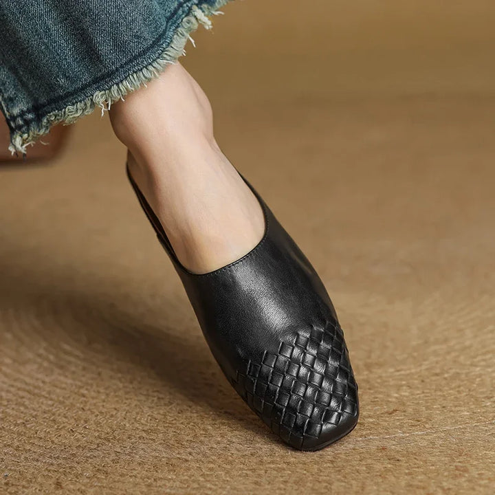 Camille Genuine Leather Mules