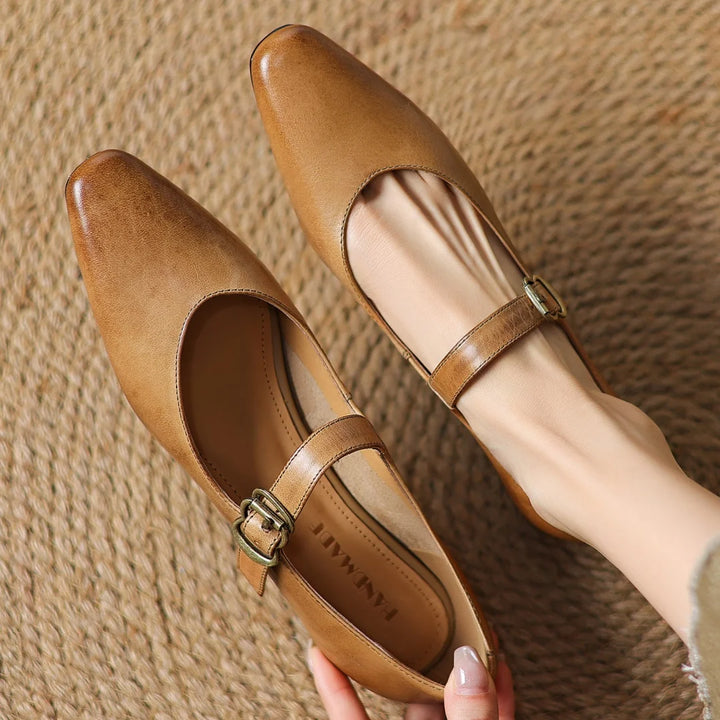 Nessa Genuine Leather Heels