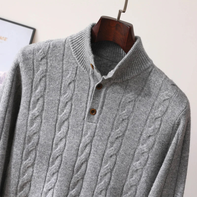 Alden Merino Button Sweater