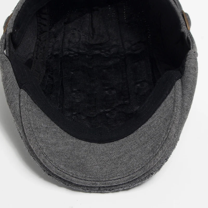 Harlan Cable Knit Driving Cap