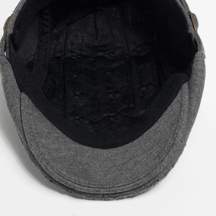 Harlan Cable Knit Driving Cap