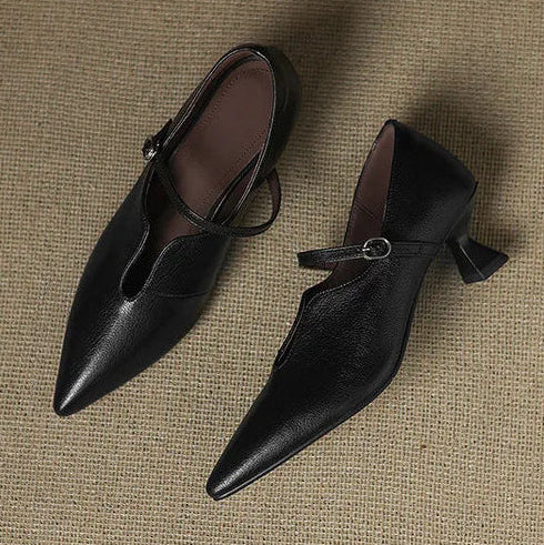 Nyla Genuine Leather Heels