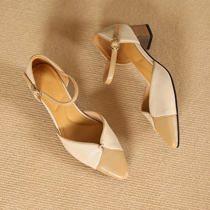 Elena Genuine Leather Heels