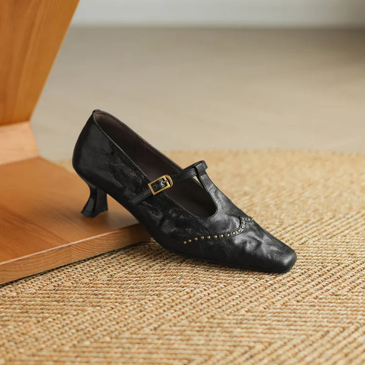 Talia Genuine Leather Heels