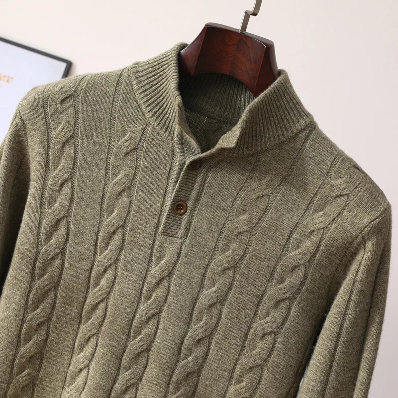 Alden Merino Button Sweater