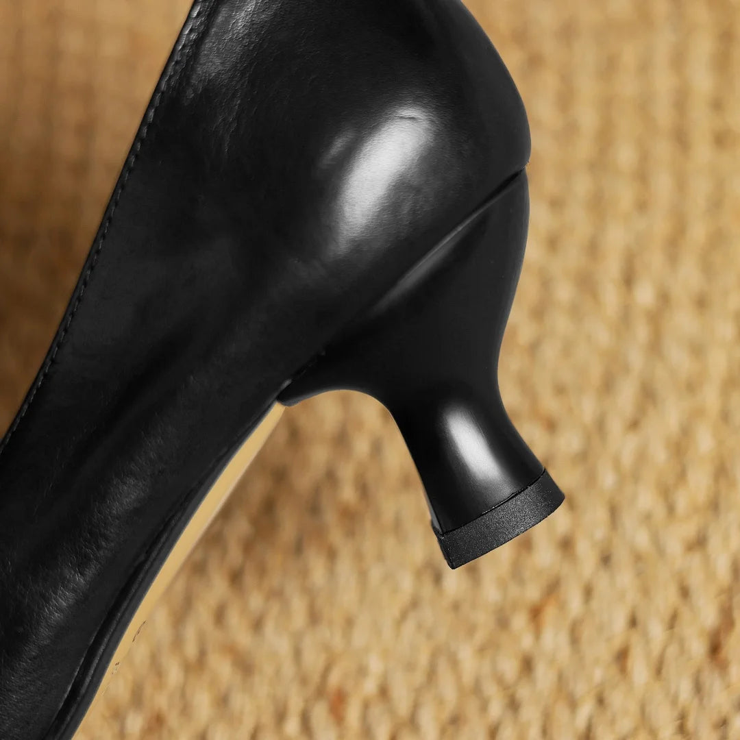 Evelyn Genuine Leather Heels