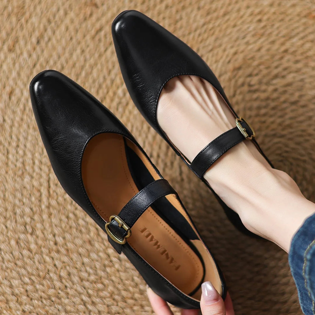 Nessa Genuine Leather Heels