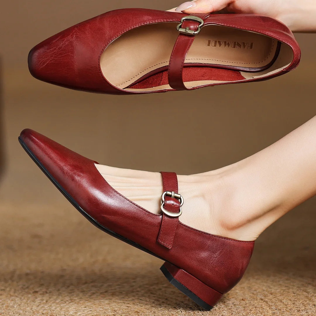 Nessa Genuine Leather Heels
