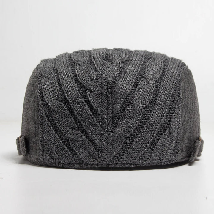 Harlan Cable Knit Driving Cap