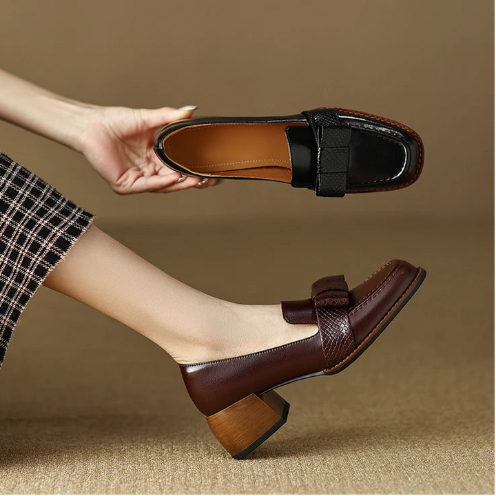 Maribel Genuine Leather Heels