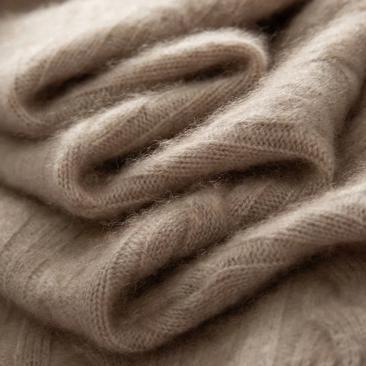 Graham Cashmere Zip Sweater
