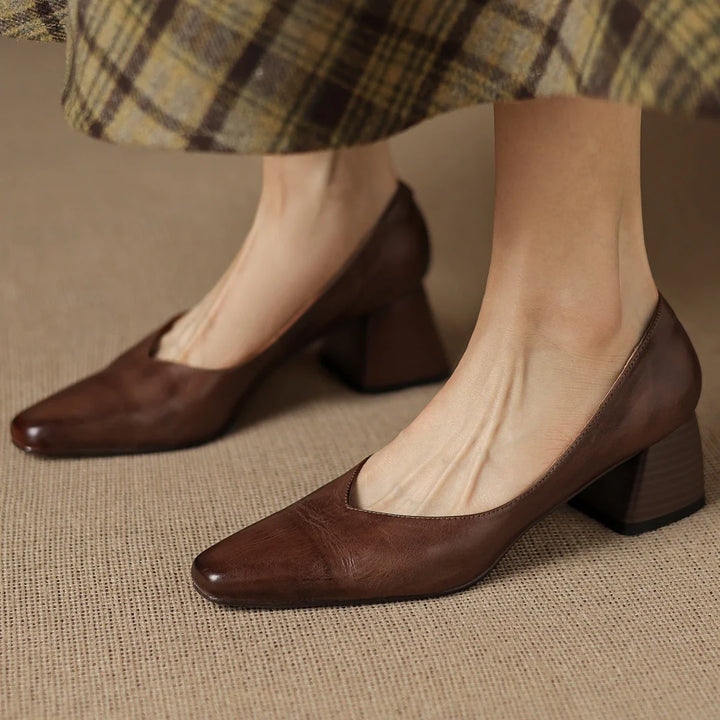 Renee Genuine Leather Heels