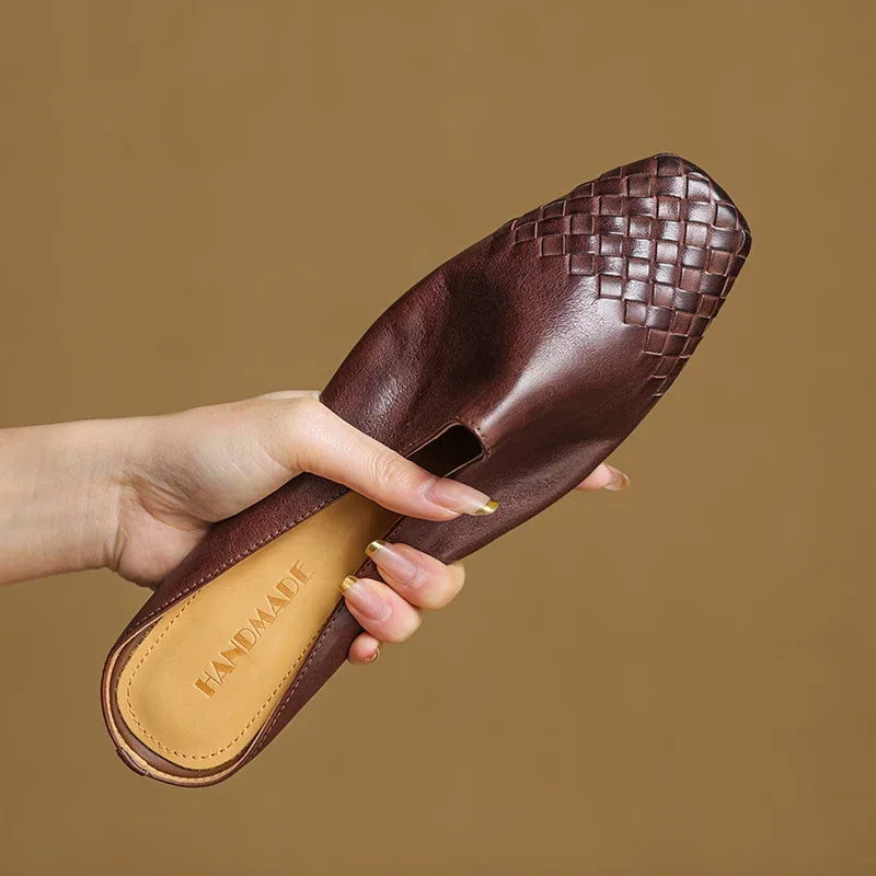 Camille Genuine Leather Mules