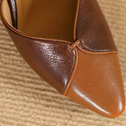 Elena Genuine Leather Heels