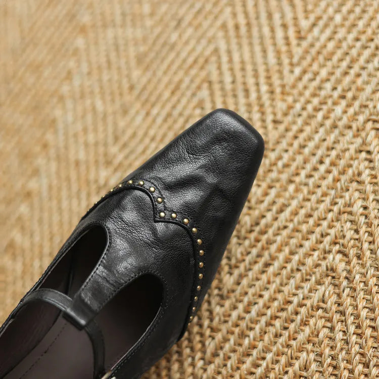 Talia Genuine Leather Heels