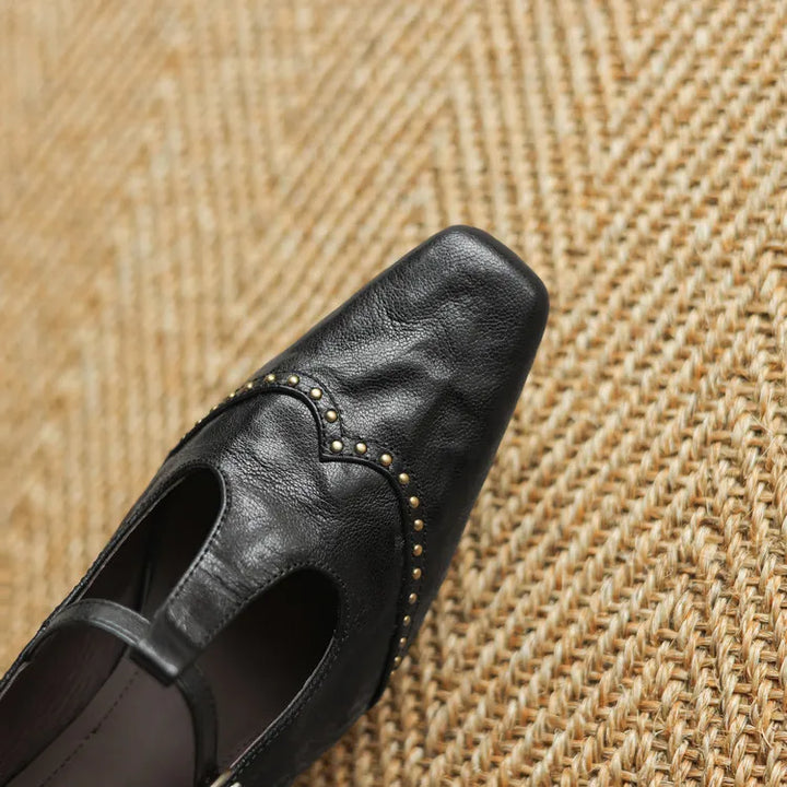 Talia Genuine Leather Heels