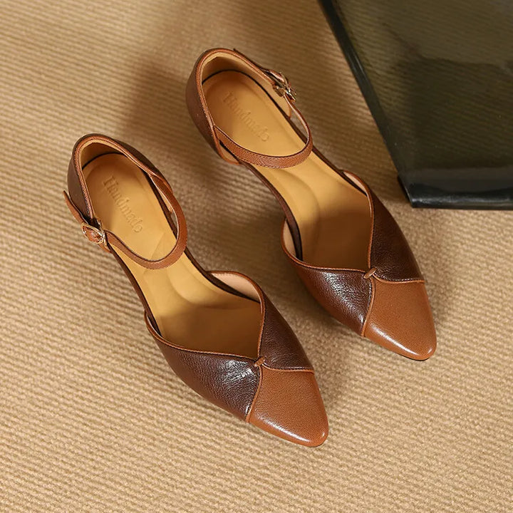Elena Genuine Leather Heels